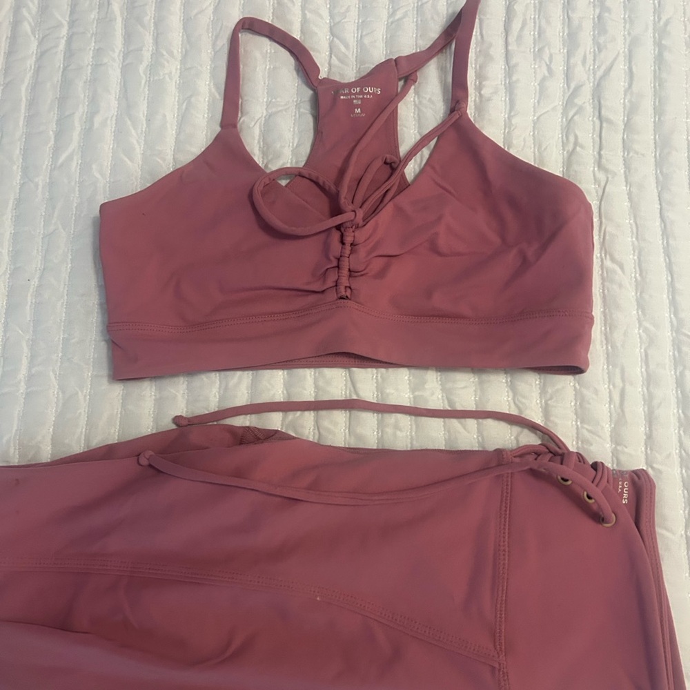 Year of Ours Lace Up Workout Set